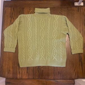 Great condition, 100% wool cable knit, turtleneck sweater.